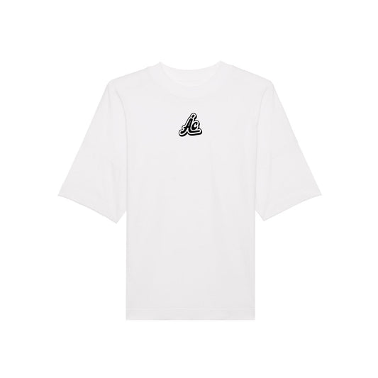 Camiseta Blanca Larga Oversize "Ay! La Madre"