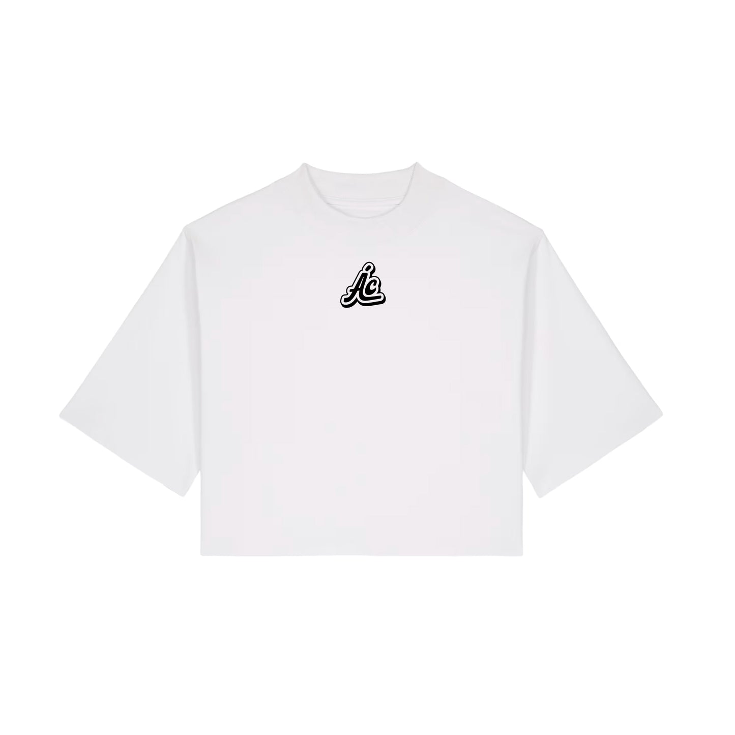 Camiseta Blanca Corta Oversize "Ay! La Madre"