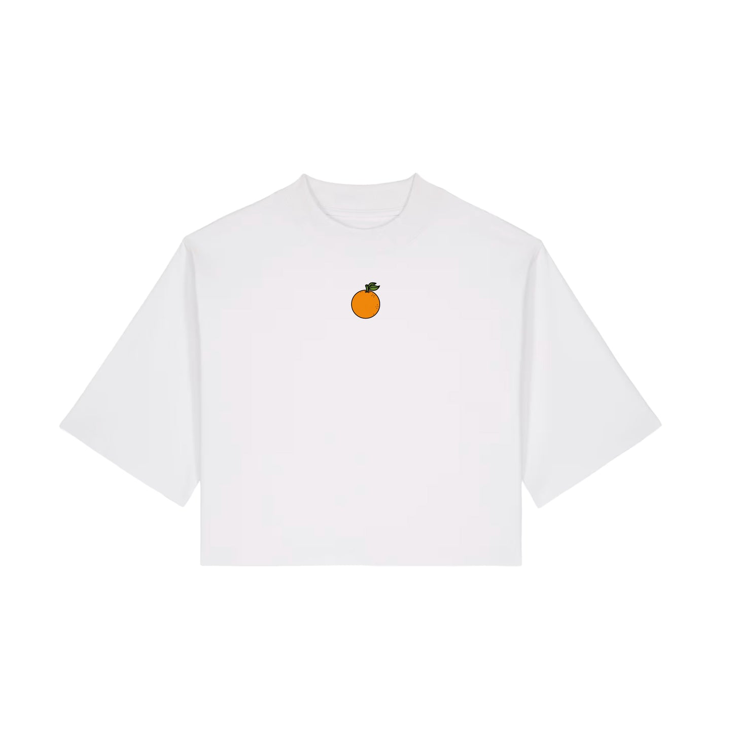 Camiseta Blanca Corta Oversize "Me cachis"