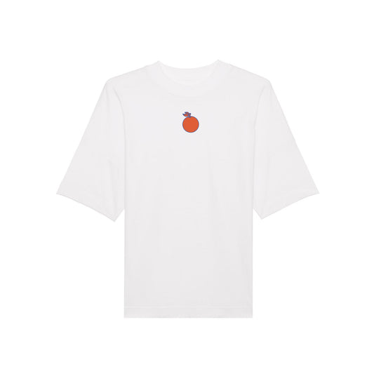 Camiseta Blanca Larga Oversize "No Puc Més"